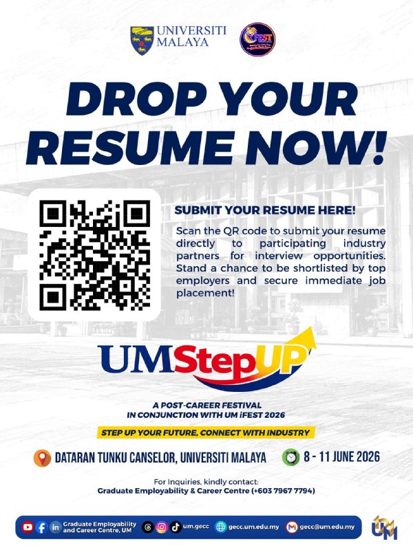 [UM StepUP 2026: Drop Your Resume Now!] 📄🚀