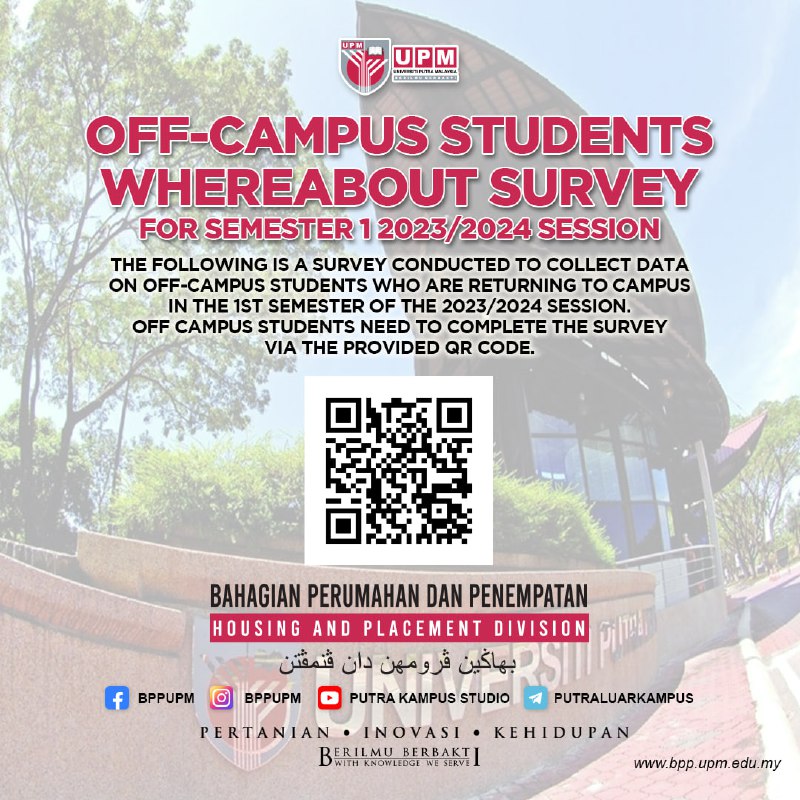 OFF-CAMPUS STUDENT WHEREABOUT SURVEY