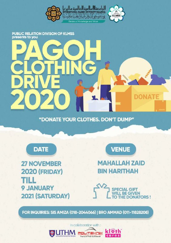 [PAGOH CLOTHING DRIVE 2020]