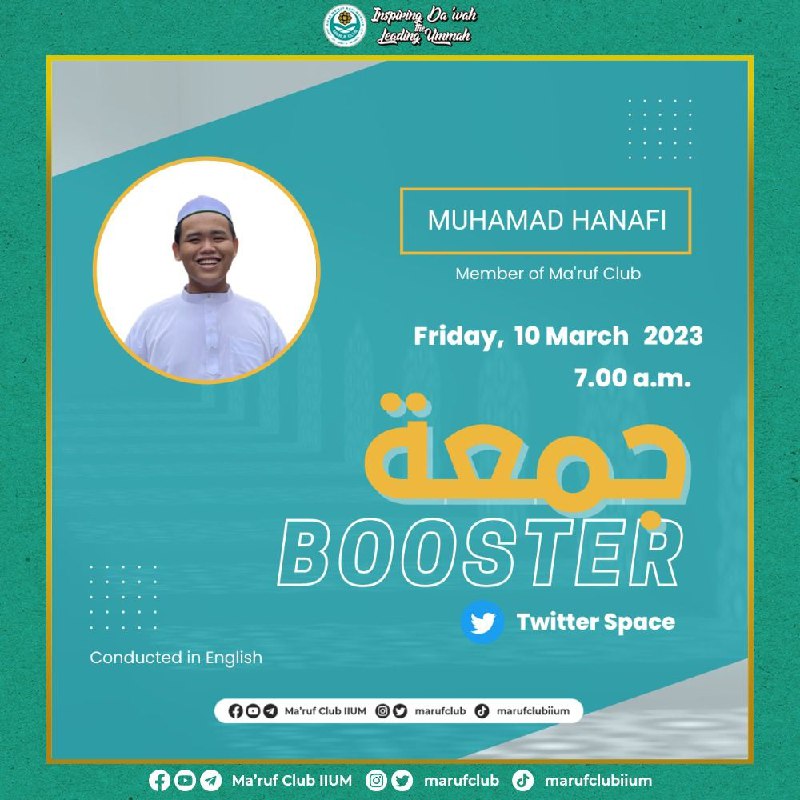 JUMUAH BOOSTER! 💪🏻