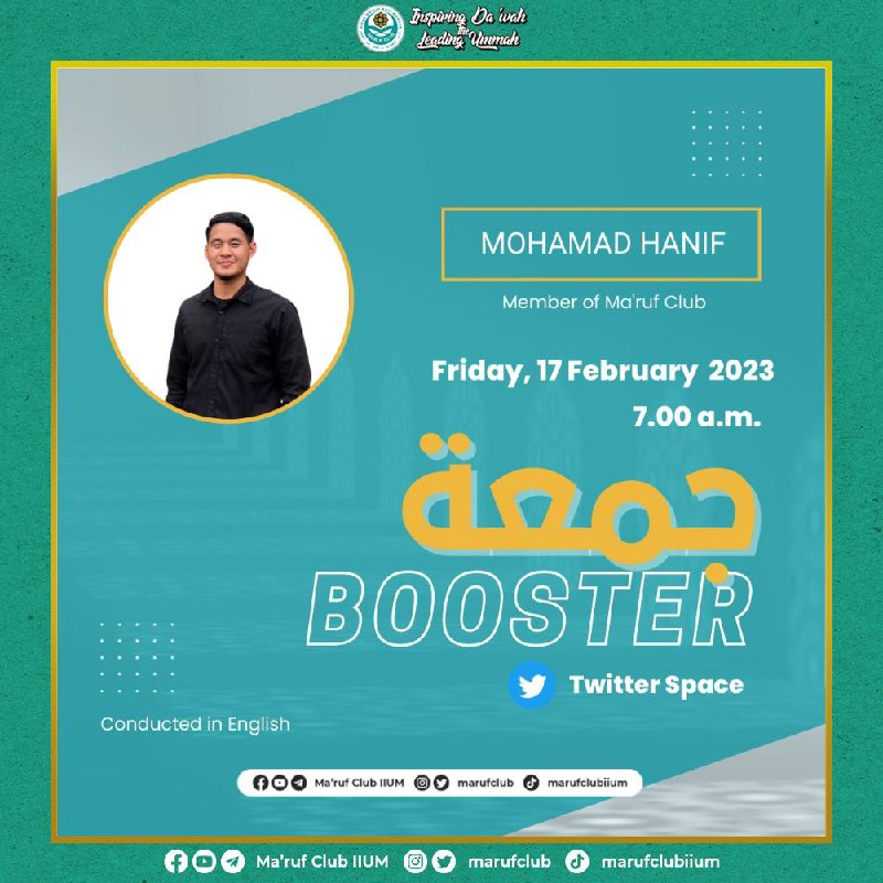 JUMUAH BOOSTER! 💪🏻