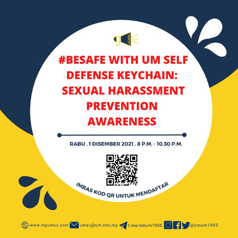 [Forum #BESAFE With UM Self-Defense Keychain: Sexual Harassment Prevention Aware