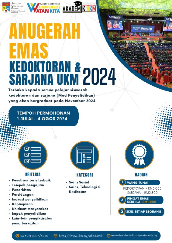 Nomination for Doctoral Gold Award and Master's Gold Award 2024