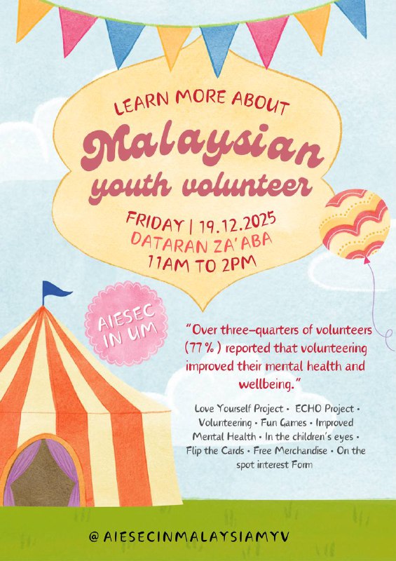 Come meet us tomorrow at The FBEc Mind Care Fair 2025 and discover how volunteer