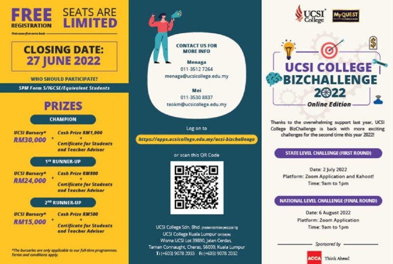 UCSI COLLEGE BIZCHALLENGE 2022