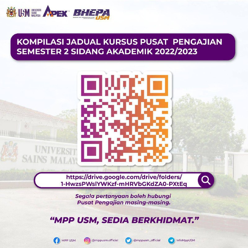 [Compilation of School Course Timetables Semester 2 Academic Session 2022/2023]