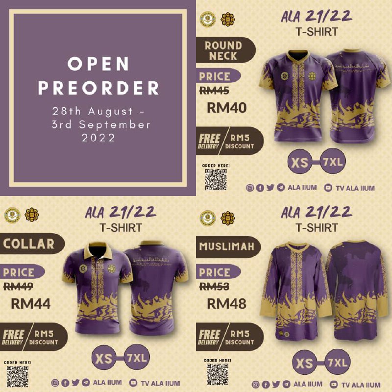 [EXCLUSIVE 2022 ALA IIUM T-SHIRT]