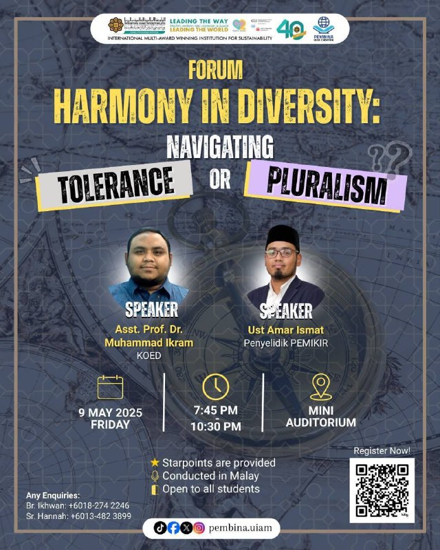FORUM HARMONY IN DIVERSITY: NAVIGATING TOLERANCE OR PLURALISM