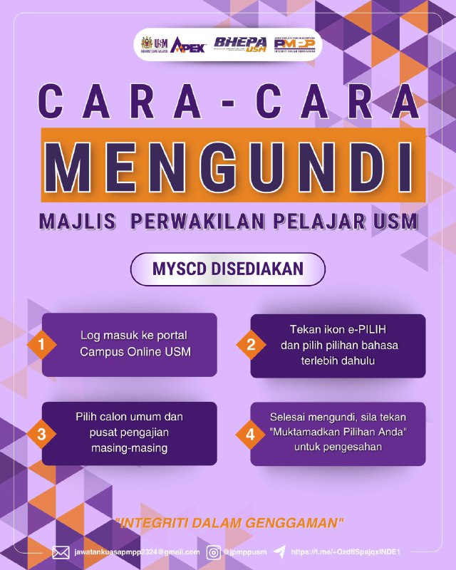 [HOW TO VOTE FOR THE USM STUDENT REPRESENTATIVE COUNCIL ELECTION]