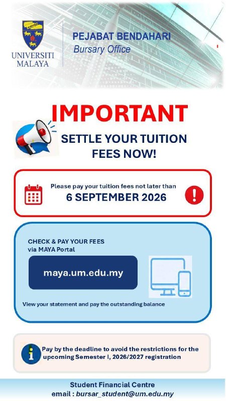 🔷[OFFICIAL NOTICE: SEMESTER I FEE CLARIFICATION, ACADEMIC SESSION 2026/2027]