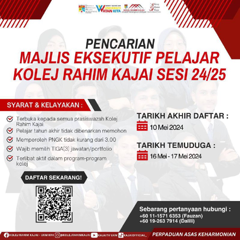 2024/2025 Rahim Kajai College Student Executive Council Nomination Search