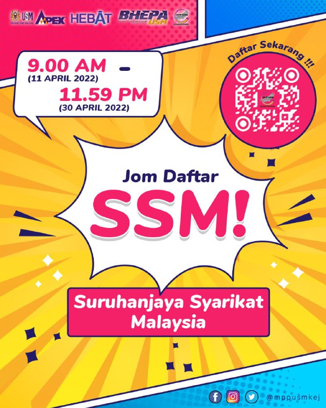 | COME REGISTER WITH SSM |