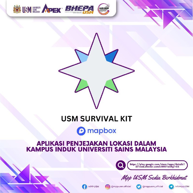 APLIKASI PENJEJAKAN LOKASI USM SURVIVAL KIT BAGI KAMPUS INDUK UNIVERSITI SAINS M