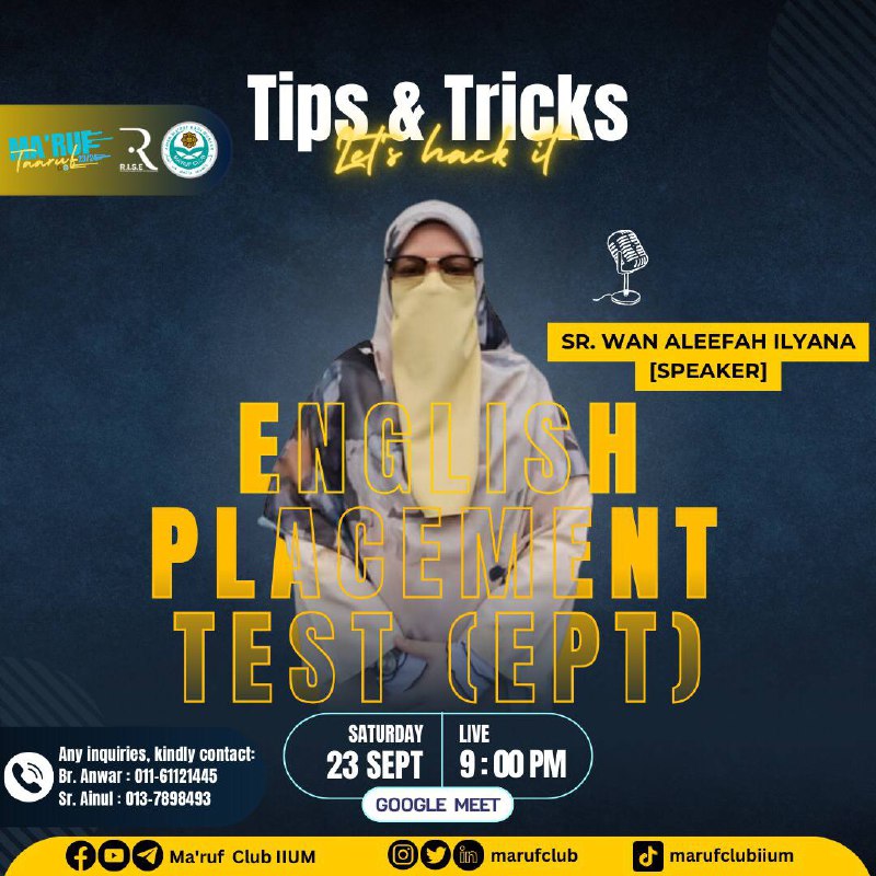 EPT (English Placement Test)⁉️