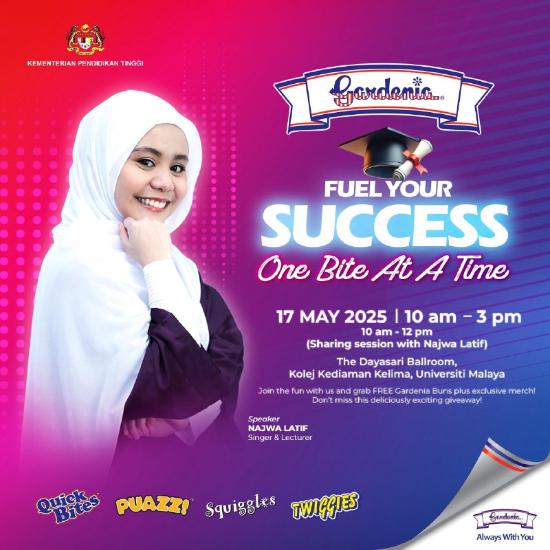 "GARDENIA Fuel Your Success: One Bite at a Time!"