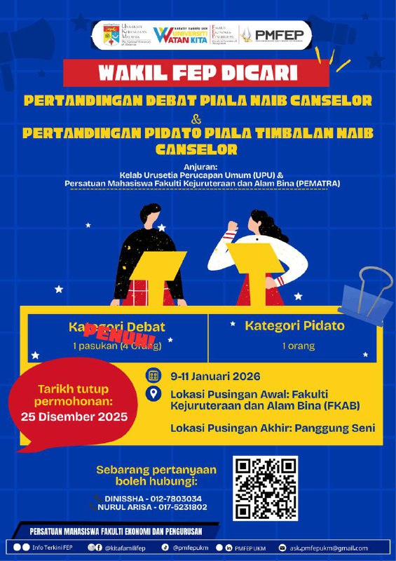 FEP Debate and Public-Speaking Representative Selection