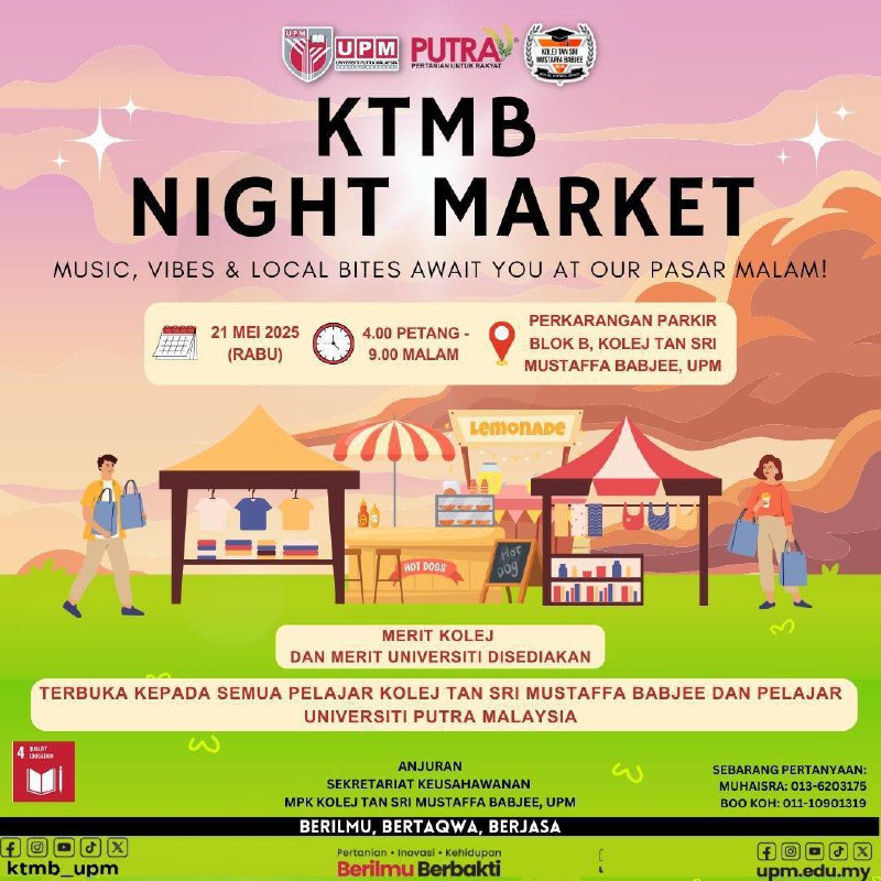 [NOTIS MAKLUMAN PENGOSONGAN PARKIR BLOK B KOLEJ TAN SRI MUSTAFFA BABJEE]