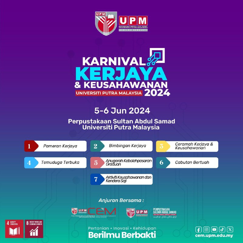 Invitation to the UPM Career and Entrepreneurship Carnival 2024