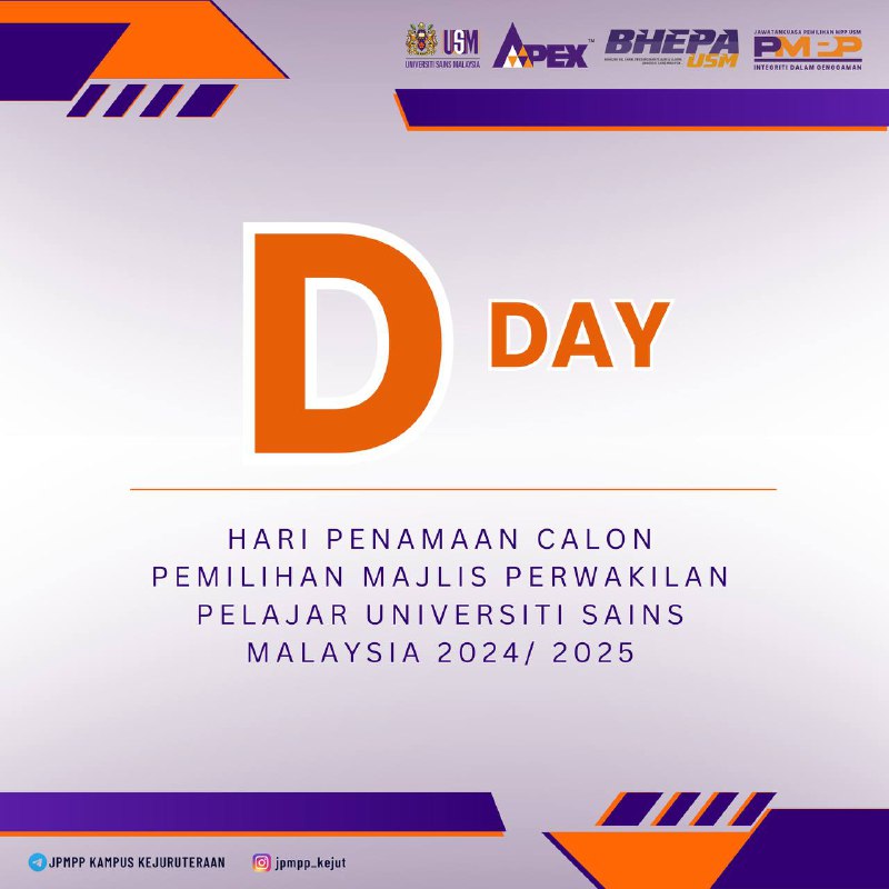Countdown to USM Student Representative Council candidate nomination day