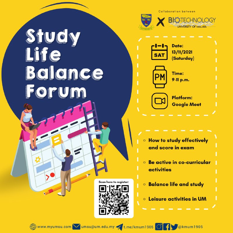 [FORUM ‘STUDY LIFE BALANCE’]