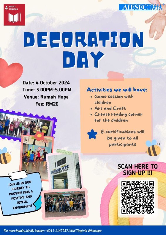 🌟 Join Us for Decoration Day at Rumah Hope!🌟