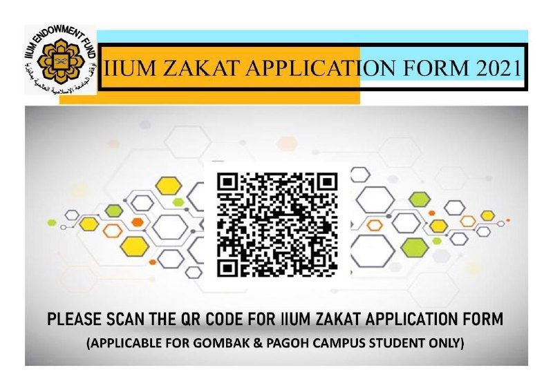[ANNOUNCEMENT ON IIUM ZAKAT APPLICATION FORM 2021]