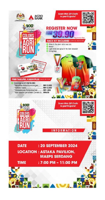 Grab the chance to add colour together at the Colors of Agri Run! Register today