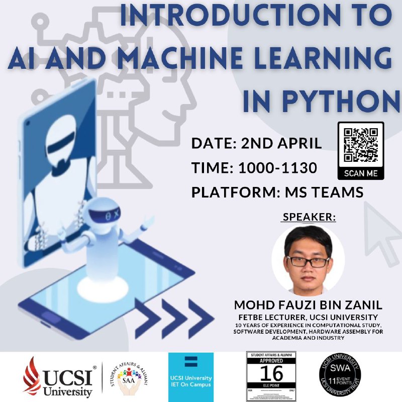 IET UCSI On Campus is back with another event and this time we invited Mr Fauzi