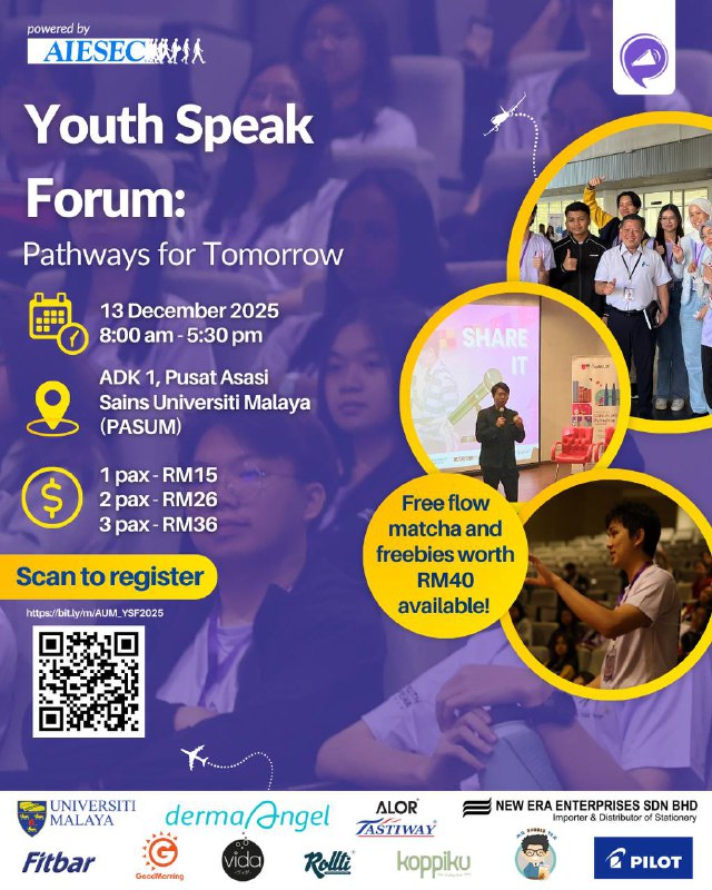 Jom, join Youth Speak Forum this 13 December 2025!
