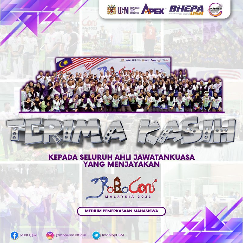 THANK YOU TO ALL COMMITTEE MEMBERS WHO MADE ROBOCON MALAYSIA A SUCCESS