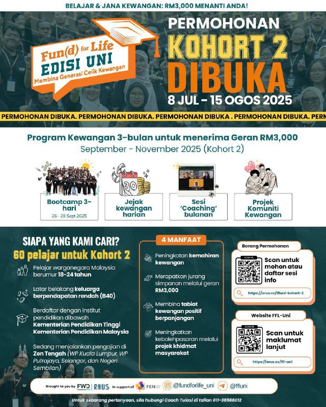APPLICATIONS FOR COHORT 2 ARE OPEN! WE ARE LOOKING FOR 60 SPM GRADUATES