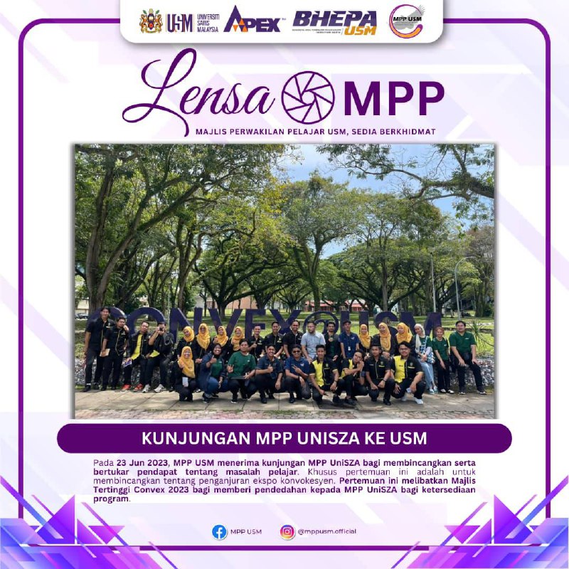 UniSZA Student Representative Council Visit to USM