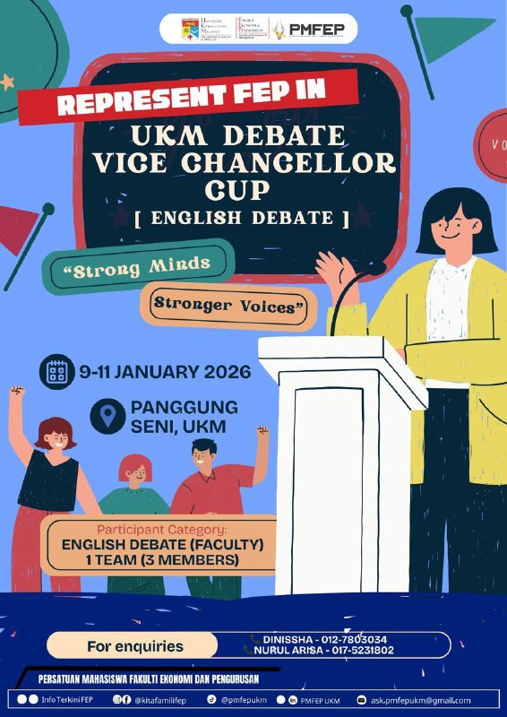 FEP Representative Search: UKM English Debate 2026
