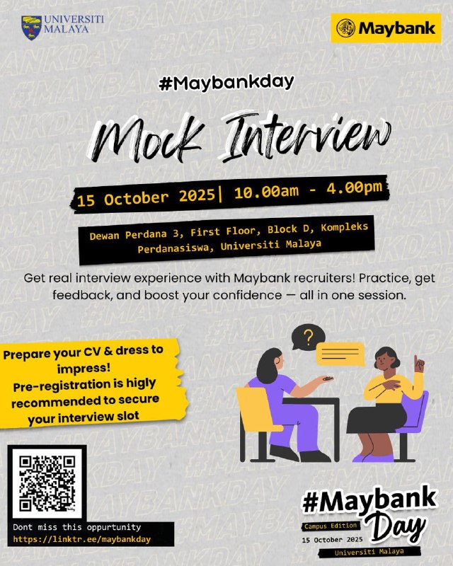 🎯 #MaybankDay@UM: Mock Interview