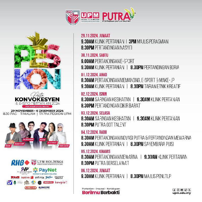 UPM Convocation Fest & Agri Expo 2024: Excitement Not to Miss