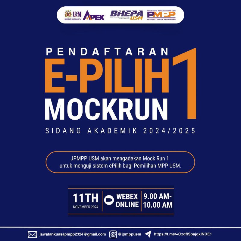 [MOCK RUN 1 STUDENT REPRESENTATIVE COUNCIL ELECTION 2024/2025 REGISTRATION]
