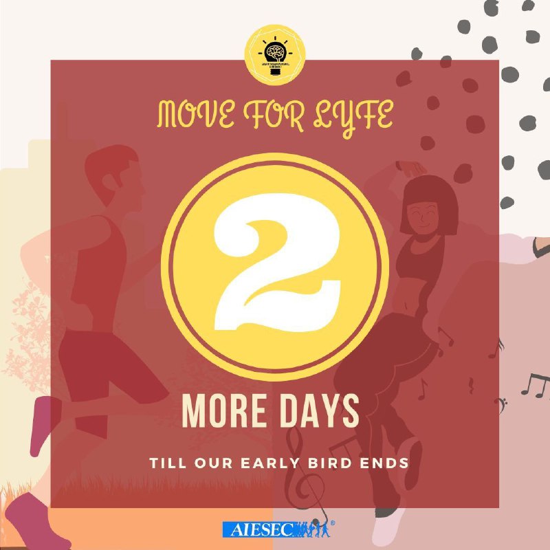 2 MORE DAYS left till our Early Bird fee registration ends, where you'll only ne