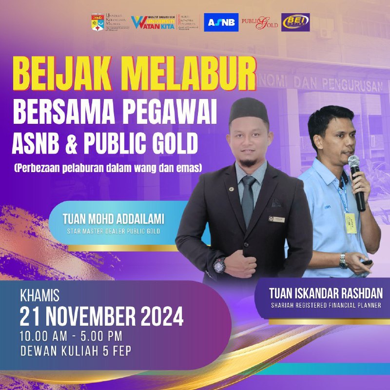 BEIJAK MELABUR: Money versus Gold Investment