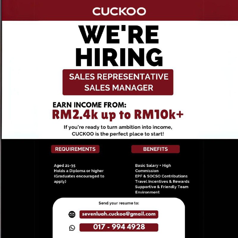 Greetings from CUCKOO Malaysia!