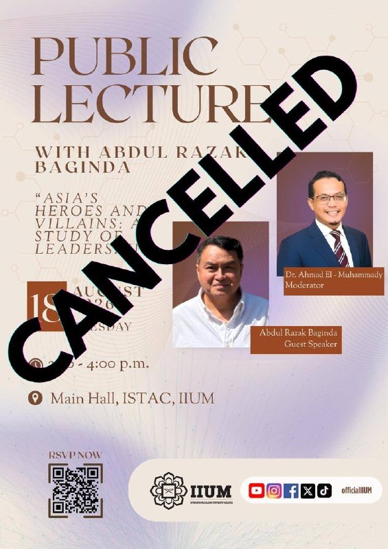🚨 EVENT CANCELLATION NOTICE 🚨