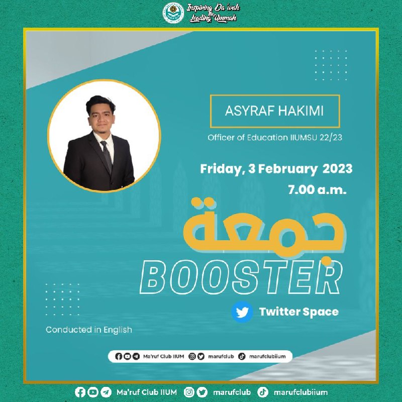 JUMUAH BOOSTER! 💪🏻