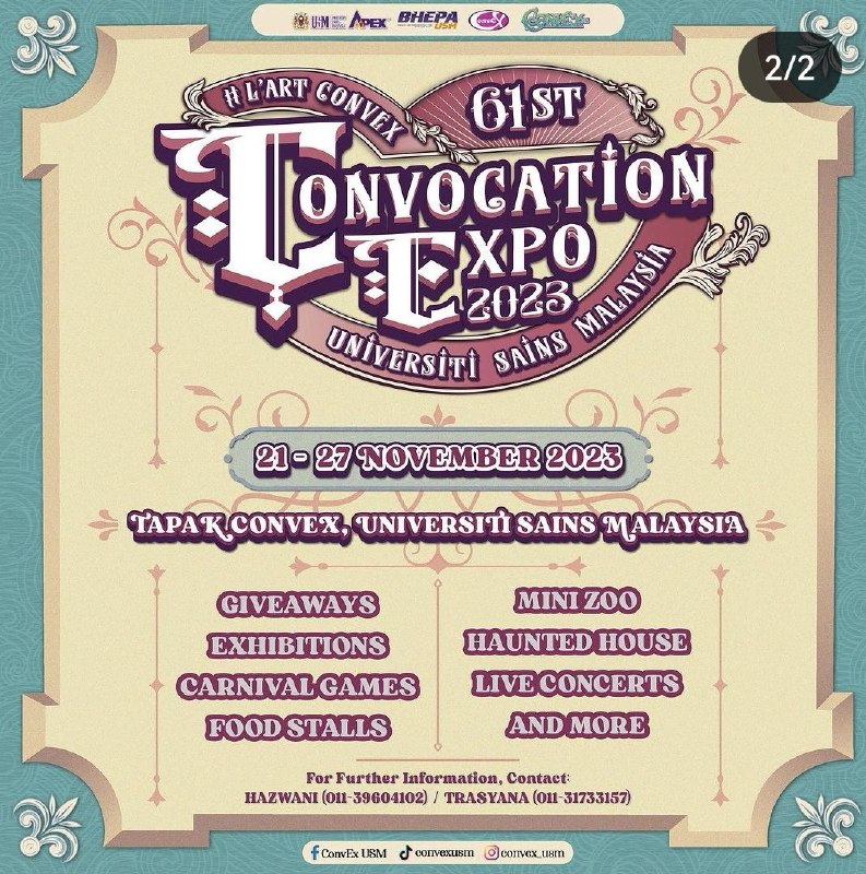 | The 61st USM CONVOCATION EXPO 2023 🎪 |