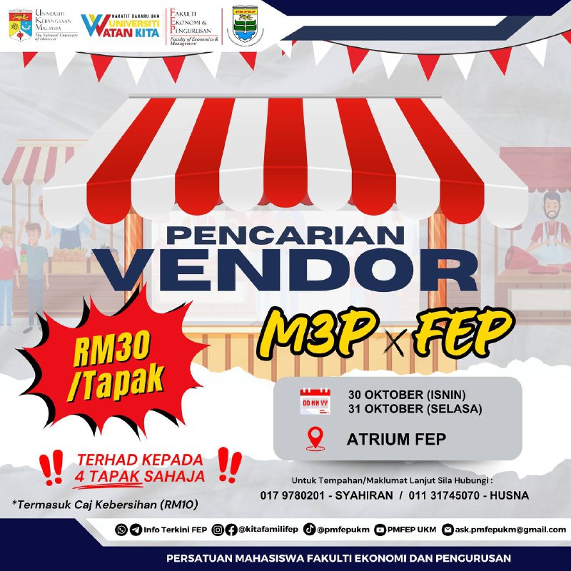 Student Vendor Recruitment for M3P