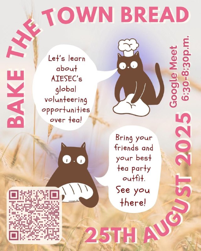 Global Volunteer's Bake the Town Bread event is coming soon! 🍞