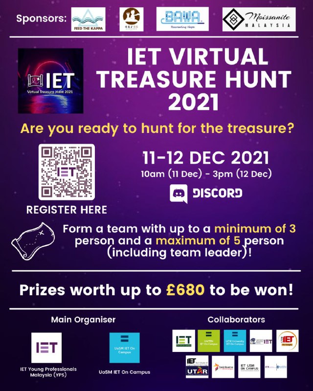 ✨ UP TO £680 TO BE WON! | The IET Virtual Treasure Hunt 2021 ✨