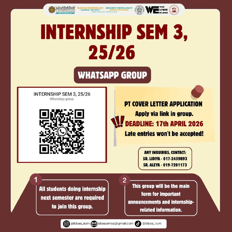 [WHATSAPP GROUP BBA STUDENT FOR INTERNSHIP SEM 3, 25/26]