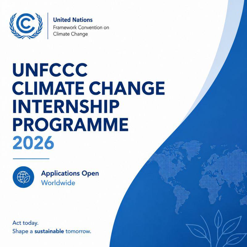 UNFCCC Climate Change Internship Programme 2026 Applications Open Worldwide