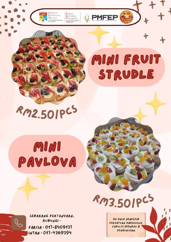 Knowing ASEAN Mini Pavlova and Fruit Strudel Sale