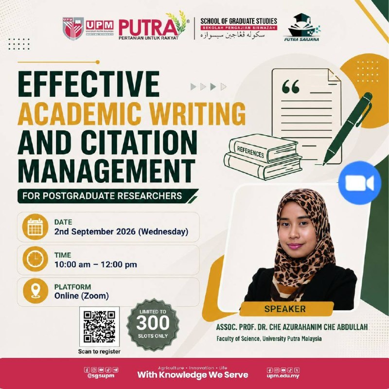 PUTRA SARJANA SEMINAR SERIES 2026