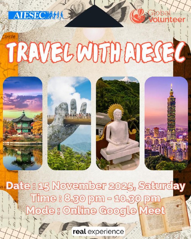 Pack your (virtual) bags 🧳 We’re going global with AIESEC! 🌏✈️